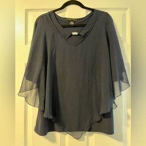 Adele & May EUC Blouse Navy Sz XL